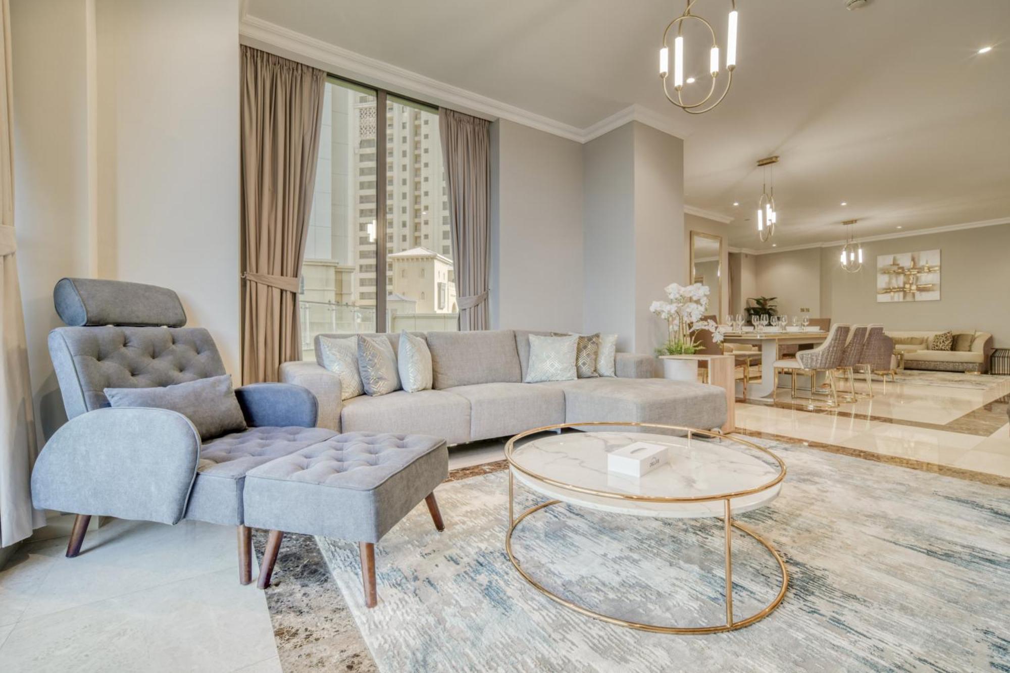 Luxurious 4 Bedroom Duplex With Terrace & Sea View Dubaj Exteriér fotografie